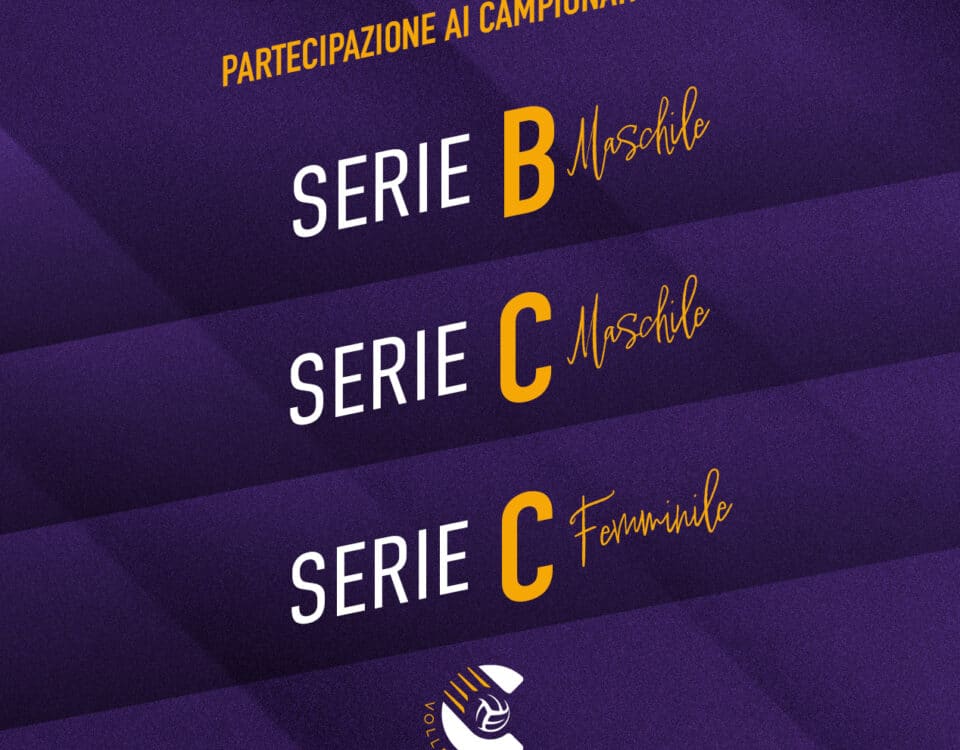 la stagione 2025/26 riparte dalla serie B maschile, serie C maschile e Serie C femminile