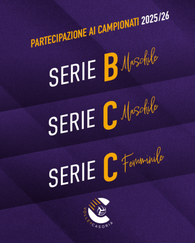 la stagione 2025/26 riparte dalla serie B maschile, serie C maschile e Serie C femminile